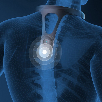 Digital illustration of a Smart posture Corrector for Shoulder Pain.