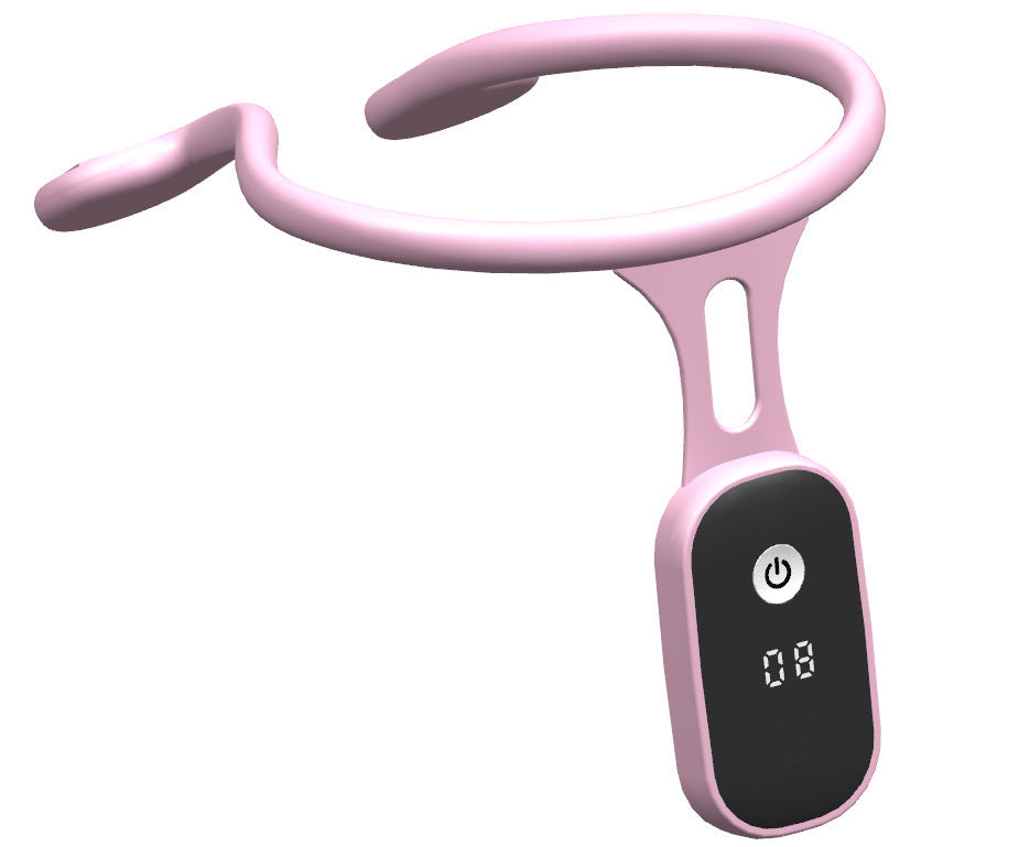 Pink smart posture Corrector for Shoulder Pain on a white background