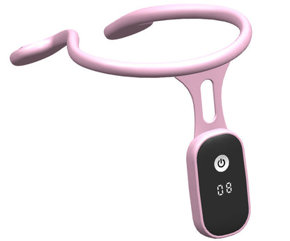 Pink smart posture Corrector for Shoulder Pain on a white background